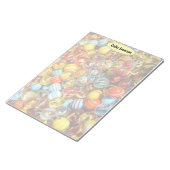 Farbenfrohe Fotografie von Fun Bright Glass Marble Notizblock (angewinkelt)