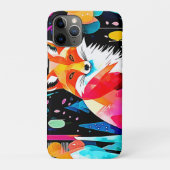 Farbenfrohe Fox Abstrakt Art Case-Mate iPhone Hülle (Rückseite)