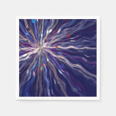 Farbenfrohe Fraktal Abstrakte Kunstwerke Serviette (Vorderseite)