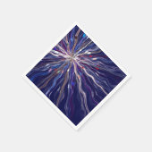 Farbenfrohe Fraktal Abstrakte Kunstwerke Serviette (Ecke)