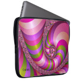 Farbenfrohe Fraktal Art Custom Laptop Case (Vorne Rechts)