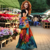 Farbenfrohe Fraktal Art Tote Beutel Solar Drift Tasche