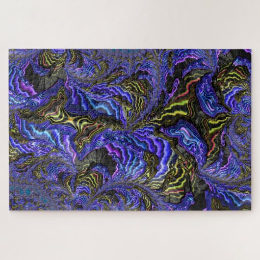 Farbenfrohe Fraktal Kunst unmöglich Puzzle (Horizontal)