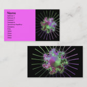 farbenfrohe Fraktale Visitenkarte (Vorne/Hinten)