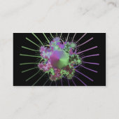farbenfrohe Fraktale Visitenkarte (Rückseite)