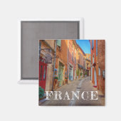 Farbenfrohe französische Hillside Town Magnet (Vorderseite/Rückseite)