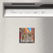 Farbenfrohe französische Hillside Town Magnet (In Situ (Geschirrspüler))