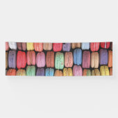 Farbenfrohe französische Macaron-Muster Banner (Horizontal)