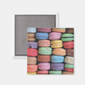Farbenfrohe französische Macaron-Muster Magnet (Vorderseite/Rückseite)