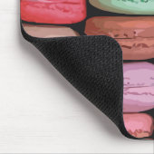 Farbenfrohe französische Macaron-Muster Mousepad (Ecke)