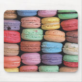Farbenfrohe französische Macaron-Muster Mousepad (Vorne)