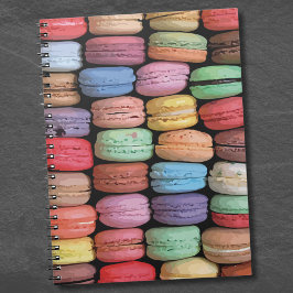 Farbenfrohe französische Macaron-Muster Notizblock