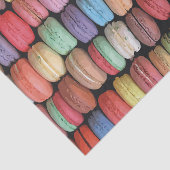 Farbenfrohe französische Macaron-Muster Seidenpapier (Ausschnitt)