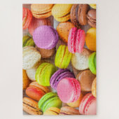 Farbenfrohe französische Macarons Geschmacksvolle  Puzzle (Vertikal)