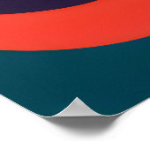 Farbenfrohe Frau Lebendige Spirale der Emotionen Poster (Ecke)