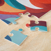 Farbenfrohe Frau Lebendige Spirale der Emotionen Puzzle (Seite)