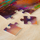 farbenfrohe Frau Puzzle (Seite)