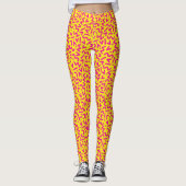 Farbenfrohe Frauen, die den 80er Liebe Leggings (Vorderseite)