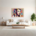 Farbenfrohe Frauen Musik und Pop Kunst, Dichtung u Poster<br><div class="desc">Tauchen Sie ein in eine Welt lebendiger Kreativität mit unserem "Pop-Kunstposter in farbenfrohen Frauenwelten". Dieses faszinierende Kunstwerk verbindet den lebendigen Geist der Pop-Kunst perfekt mit der Musikfreude. Die kühnen Farben und die feinen Details schaffen ein visuell beeindruckendes Erlebnis, das die Liebe der Musik und des künstlerischen Ausdrucks feiert. Ob Sie...</div>