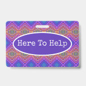 Farbenfrohe Freiwillige Ausweis (Rückseite)