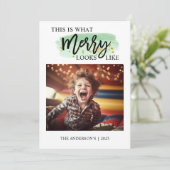 Farbenfrohe Freude frohe Weihnachten Foto (Stehend Vorderseite)