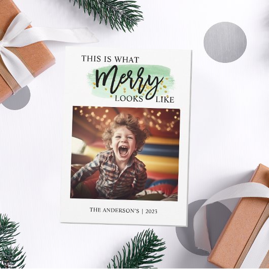 Farbenfrohe Freude frohe Weihnachten Foto