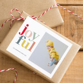 Farbenfrohe Freude und Foto | Happy Holidays Postkarte