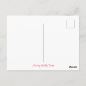 Farbenfrohe Freundlichkeit Postkarte (Rückseite)