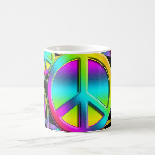 farbenfrohe FRIEDE Kaffeetasse (Mittel)
