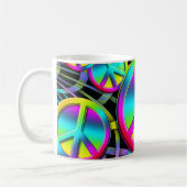 farbenfrohe FRIEDE Kaffeetasse (Links)