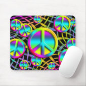 farbenfrohe FRIEDE Mousepad (Mit Mouse)