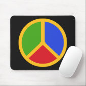 Farbenfrohe Friedenssignatur, benutzerdefiniertes  Mousepad (Mit Mouse)