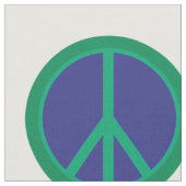 Farbenfrohe Friedenssymbole Stoff (Nahaufnahme)