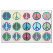 Farbenfrohe Friedenssymbole Stoff (Fat Quarter (45,7 x 55,9 cm))