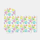 Farbenfrohe Friedenszeichen Geschenkschachtel (Ungefaltet)