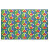 Farbenfrohe, friedliche Unterschrift Stoff (Fat Quarter (45,7 x 55,9 cm))