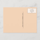 Farbenfrohe frische Babykarotten, gewitterter Holz Postkarte (Rückseite)