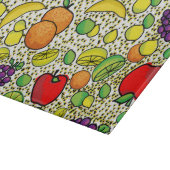 Farbenfrohe frische Früchte Küchen Schneidebrett (Ecke)