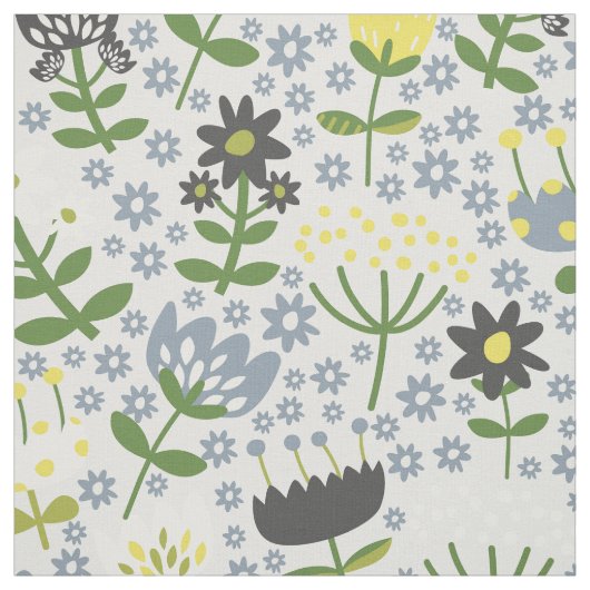 Farbenfrohe fröhliche Blume Stoff (Muster)