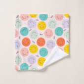 Farbenfrohe, fröhliche Gesichtspflege Badhandtuch Set (Waschlappen)