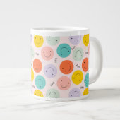 Farbenfrohe, fröhliche Gesichtspflege Jumbo-Tasse (Vorderseite Rechts)
