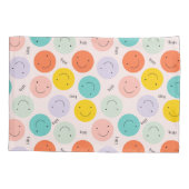 Farbenfrohe, fröhliche Gesichtspflege Kissenbezug (Rückseite)