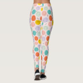 Farbenfrohe, fröhliche Gesichtspflege Leggings (Rückseite)