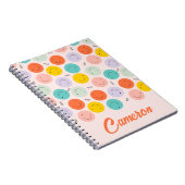 Farbenfrohe, fröhliche Gesichtspflege Notizblock (Rechte Seite)