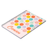 Farbenfrohe, fröhliche Gesichtspflege Notizblock (Linke Seite)