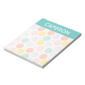 Farbenfrohe, fröhliche Gesichtspflege Notizblock (Rotiert)