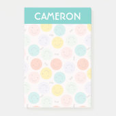 Farbenfrohe, fröhliche Gesichtspflege Post-it Klebezettel (Vorderseite)