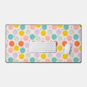 Farbenfrohe, fröhliche Gesichtspflege Schreibtischunterlage (Tastatur & Maus)