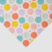 Farbenfrohe, fröhliche Gesichtspflege Seidenpapier (Ausschnitt)