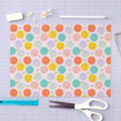 Farbenfrohe, fröhliche Gesichtspflege Seidenpapier (Handwerk)